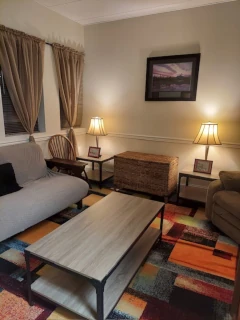 Inside the office with comfortable chairs